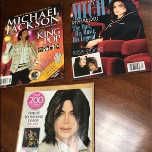 Michael Jackson bundle of 3 vintage magazines.